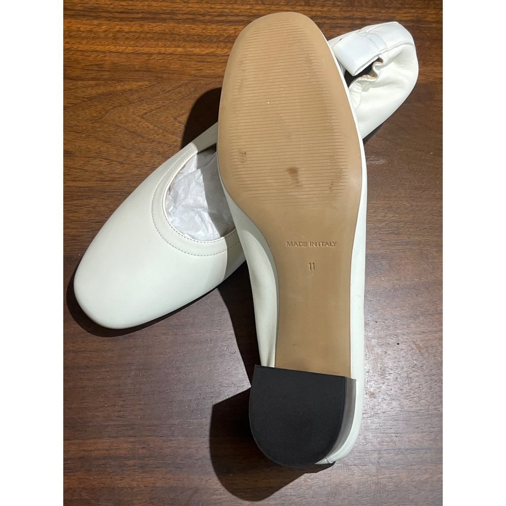 Everlane Cream Leather Block Heel Pumps - Picture 11 of 15